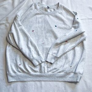 Old Navy Floral Embroidered Sweatshirt